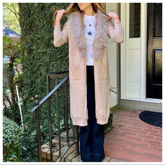 #36 Most Fabulous Soft Long Viscose Blend Sweater Knit Cardigan with pockets - Picture 8 of 9